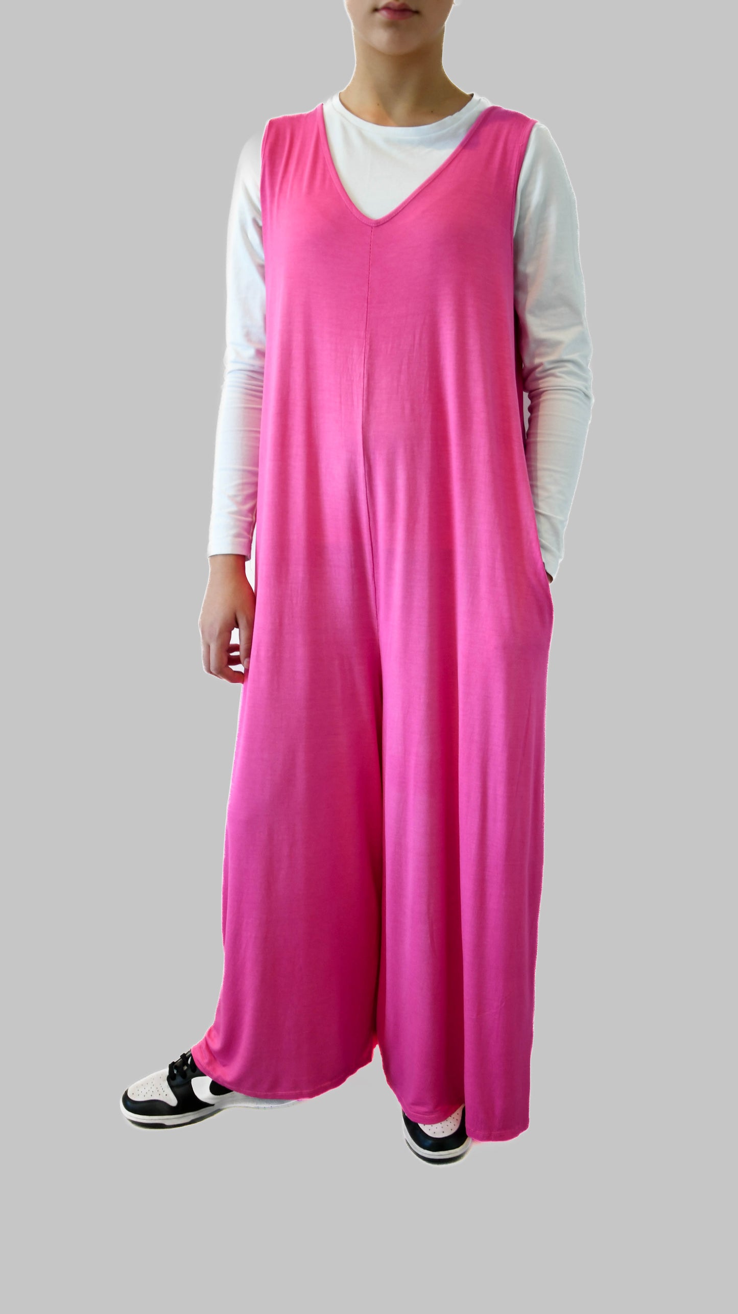 Pink Jumpsuit with Pockets