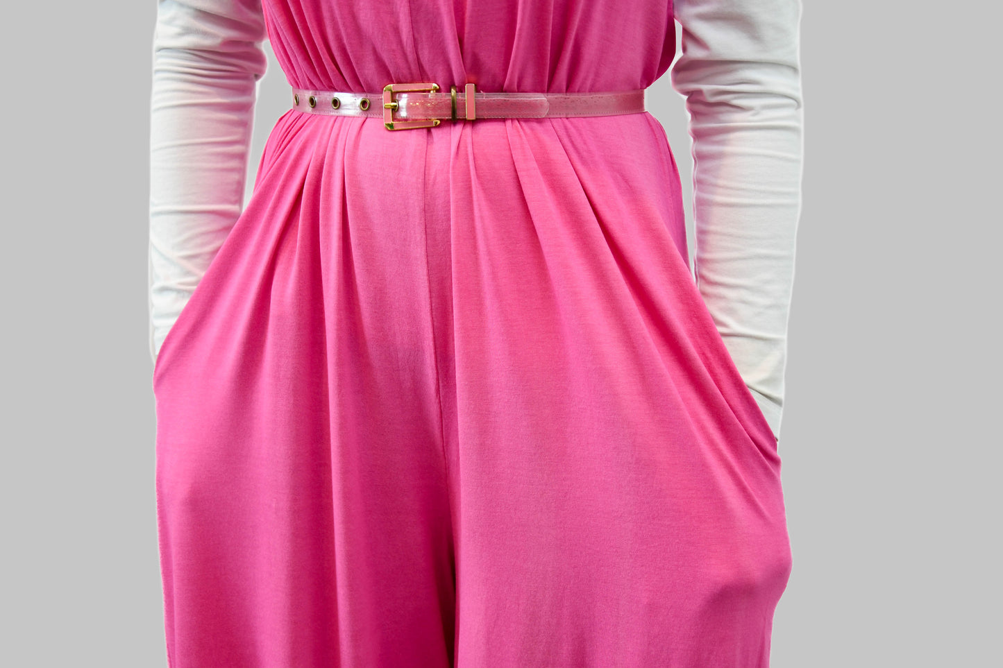 Pink Jumpsuit with Pockets