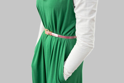 Green Jumpsuit with Pockets