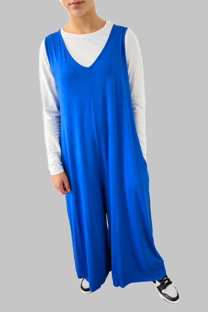 Royal Blue Jumpsuit with Pockets