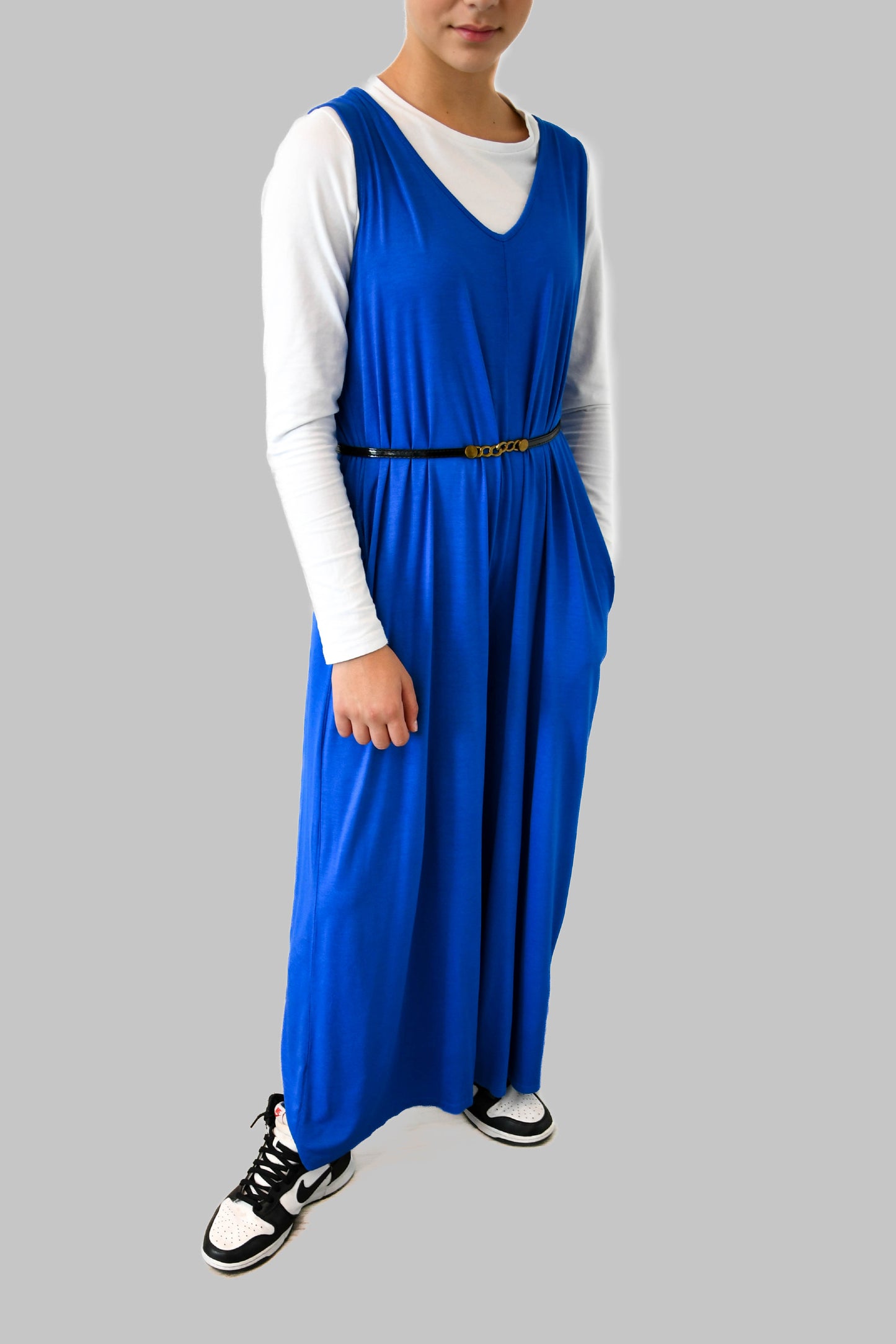 Royal Blue Jumpsuit with Pockets