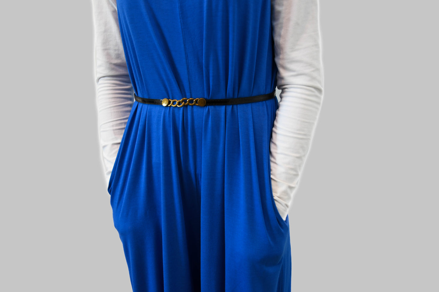 Royal Blue Jumpsuit with Pockets